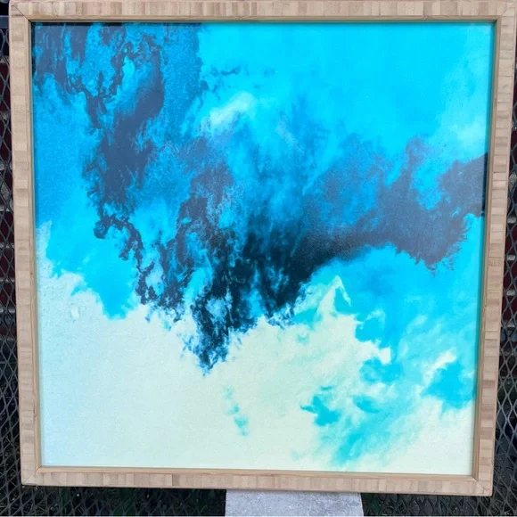 Deny Designs Caleb Troy Painted Clouds V Framed Wall Art, 20 x 20 - Picture 1 of 7